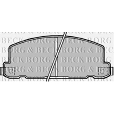 BBP1171 BORG & BECK Комплект тормозных колодок, дисковый тормоз