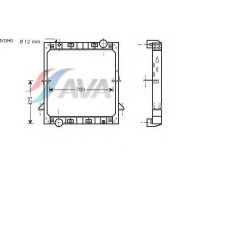 IV2040 AVA Радиатор, охлаждение двигателя