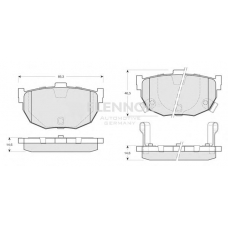 FB211163 FLENNOR Комплект тормозных колодок, дисковый тормоз