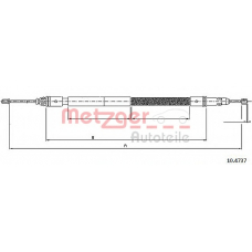 10.4737 METZGER Трос, стояночная тормозная система