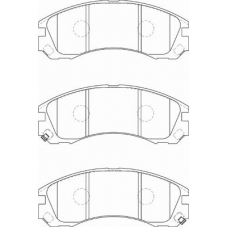 FD7324A NECTO Комплект тормозных колодок, дисковый тормоз