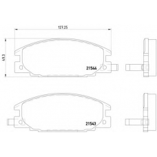 MDB1421 DON Комплект тормозных колодок, дисковый тормоз