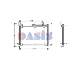 322040N AKS DASIS Конденсатор, кондиционер