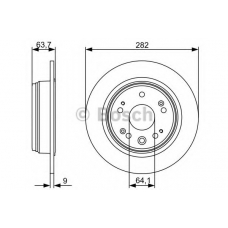 0 986 479 505 BOSCH Тормозной диск