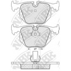 PN0225 NiBK Комплект тормозных колодок, дисковый тормоз