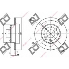 BD1266 DJ PARTS Тормозной диск