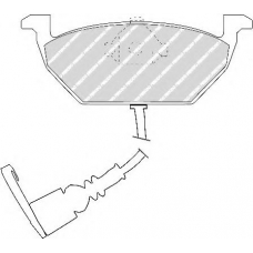 FQT1398 FERODO Комплект тормозных колодок, дисковый тормоз