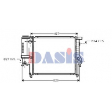 051990N AKS DASIS Радиатор, охлаждение двигателя