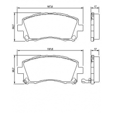 0 986 424 700 BOSCH Комплект тормозных колодок, дисковый тормоз