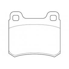 WBP20687B WAGNER LOCKHEED Комплект тормозных колодок, дисковый тормоз