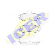 181735 ICER Комплект тормозных колодок, дисковый тормоз