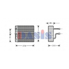 821460N AKS DASIS Испаритель, кондиционер
