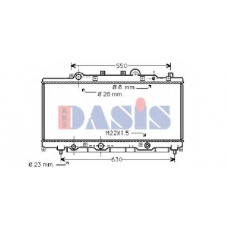080980N AKS DASIS Радиатор, охлаждение двигателя