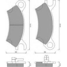 AC438981D AC Delco Комплект тормозных колодок, дисковый тормоз