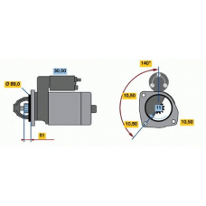 0 001 364 206 BOSCH Стартер