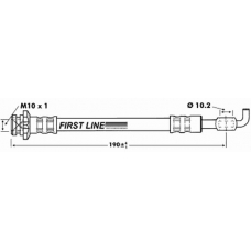 FBH6757 FIRST LINE Тормозной шланг