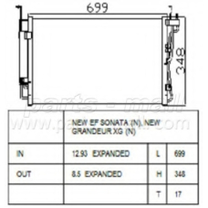 PXNCA-070 Parts mall Конденсатор, кондиционер