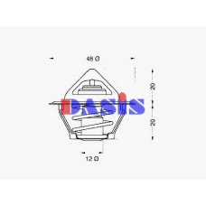 750252N AKS DASIS Термостат, охлаждающая жидкость