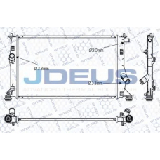 016M38 JDEUS Радиатор, охлаждение двигателя