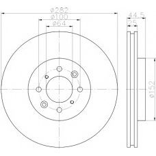 8DD 355 114-921 HELLA PAGID Тормозной диск