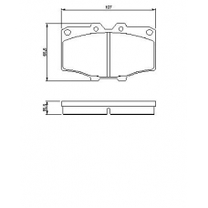 0 986 468 520 BOSCH Комплект тормозных колодок, дисковый тормоз