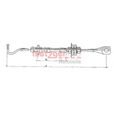 10.090 METZGER Тросик газа