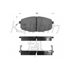 D11163 KAISHIN Комплект тормозных колодок, дисковый тормоз