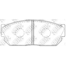 PN8013 NiBK Комплект тормозных колодок, дисковый тормоз