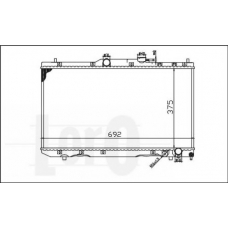 051-017-0011 LORO Радиатор, охлаждение двигателя