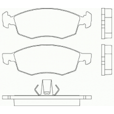 P 23 118 BREMBO Комплект тормозных колодок, дисковый тормоз