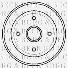 BBR7124 BORG & BECK Тормозной барабан