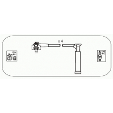 JP115 JANMOR Комплект проводов зажигания