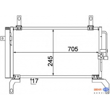 8FC 351 309-061 HELLA Конденсатор, кондиционер