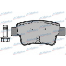 AC832981D AC Delco Комплект тормозных колодок, дисковый тормоз