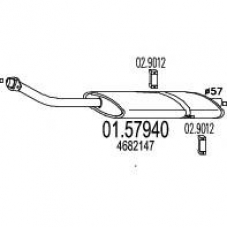 01.57940 MTS Средний глушитель выхлопных газов