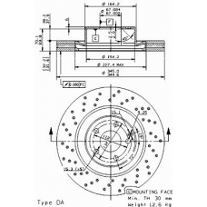 09.9382.10 BREMBO Тормозной диск