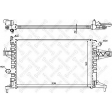 10-25995-SX STELLOX Радиатор, охлаждение двигателя