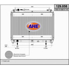 129.058 AHE Радиатор, охлаждение двигателя