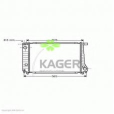 31-1553 KAGER Радиатор, охлаждение двигателя