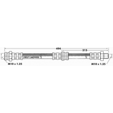 FBH6360 FIRST LINE Тормозной шланг