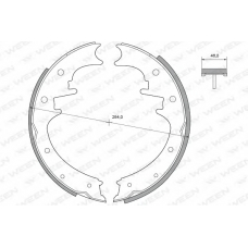 152-2118 WEEN Комплект тормозных колодок