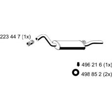 223034 ERNST Глушитель выхлопных газов конечный