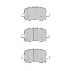 FD7545A NECTO Комплект тормозных колодок, дисковый тормоз