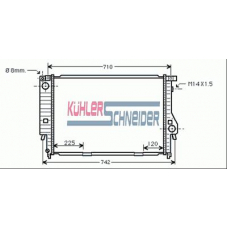 1415101 KUHLER SCHNEIDER Радиатор, охлаждение двигател