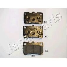 PP-217AF JAPANPARTS Комплект тормозных колодок, дисковый тормоз