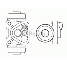 F 026 002 368 BOSCH Колесный тормозной цилиндр