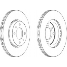 DDF521C-1 FERODO Тормозной диск