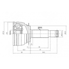 AW1510194 AYWIPARTS Шарнирный комплект, приводной вал