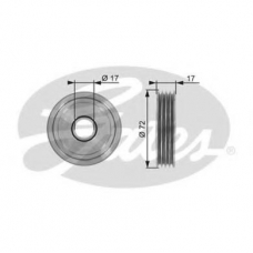 T36054 GATES Натяжной ролик, поликлиновой  ремень
