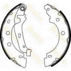 SH2547 BRAKE ENGINEERING Комплект тормозных колодок